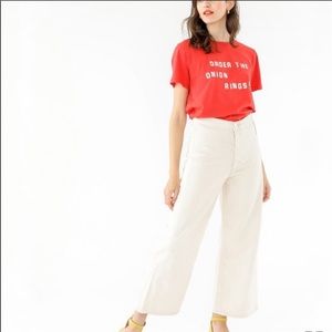 Levi’s ribcage wide leg crop size 28